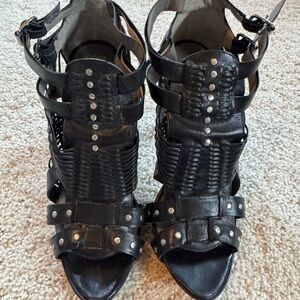 Vince Camuto Black Strappy Heels